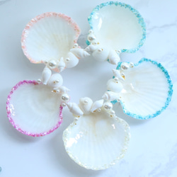 名入れOK♥️ 海辺の ウェディング 貝殻 の リングピロー シェル ホタテ ☪︎⋆。˚ 送料無料 ..size 11cm 海辺のウェディング リング