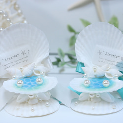 ☪︎⋆。˚ 送料無料 ..size 11cm 海辺のウェディング リング