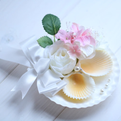 名入れOK♥️ 海辺の ウェディング 貝殻 の リングピロー シェル ホタテ ☪︎⋆。˚ 送料無料 ..size 11cm 海辺のウェディング リング