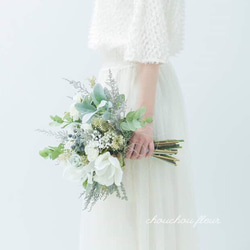 モクレンとシサルのナチュラルブーケ〜natural taste wedding dress〜 1枚目の画像