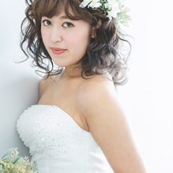 ピオニ&スパニッシュロングブーケ〜natural taste wedding dress〜 5枚目の画像