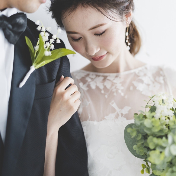 鈴蘭とユーカリブーケ 〜natural taste wedding 〜 4枚目の画像