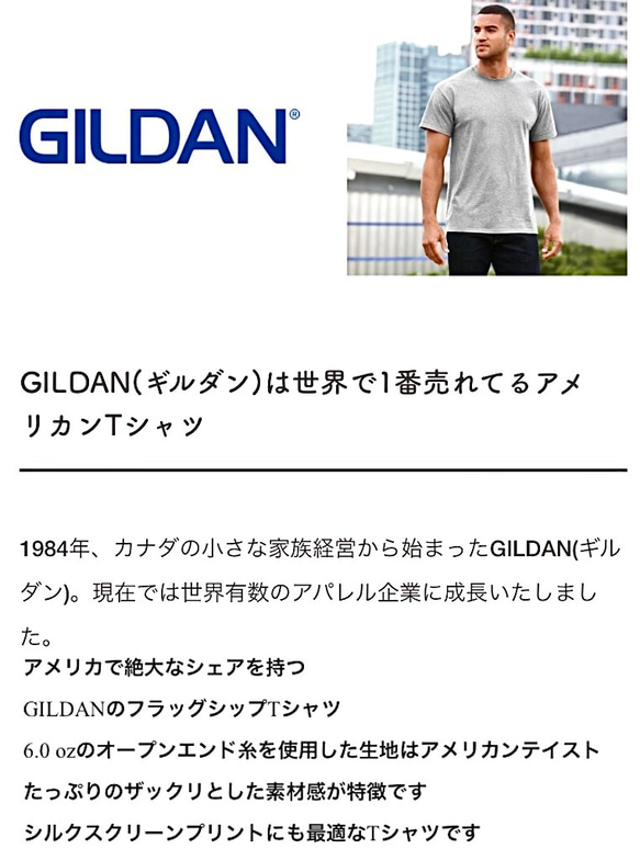 ギルダン無地Tシャツ(黒)M~XL 2枚目の画像