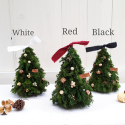 ＜選べるカラー＞mini christmas tree (red/white/black) 2枚目の画像