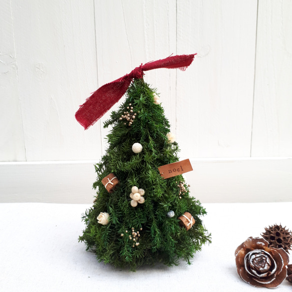 ＜選べるカラー＞mini christmas tree (red/white/black) 4枚目の画像