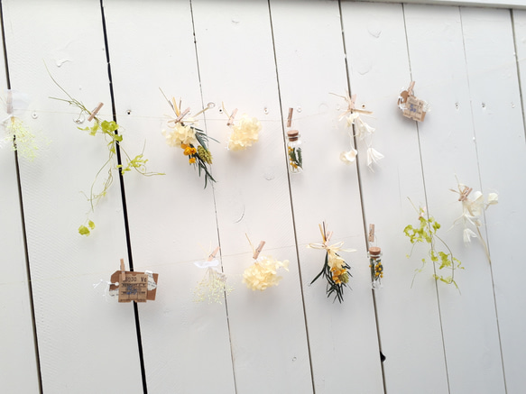 flower bouquet garland (mimosa yellow) 2枚目の画像