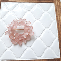 <再販×6>annabelle wreath brooch (pink) 4枚目の画像