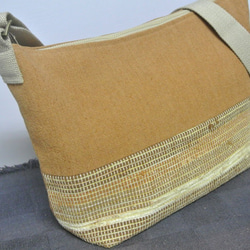 自然な手染め[SAKIORI Raki Weaving Backpack]-アカシア樹皮染色 1枚目の画像