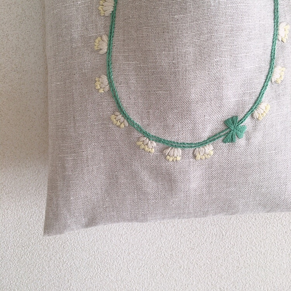 おさんぽバッグ 白詰草の首飾り（受注販売） 2枚目の画像