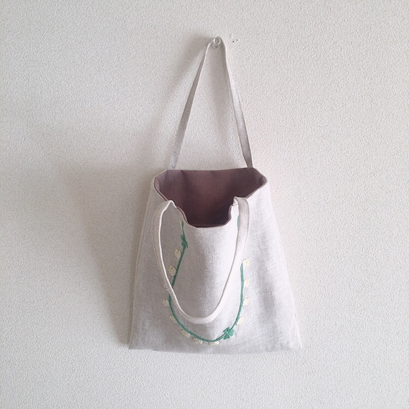 おさんぽバッグ 白詰草の首飾り（受注販売） 3枚目の画像