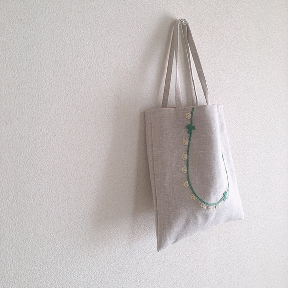 おさんぽバッグ 白詰草の首飾り（受注販売） 6枚目の画像