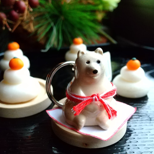 ミニチュア 鏡餅 台付 お正月 ミニ鏡餅 お用月飾り お正月準備 鏡餅