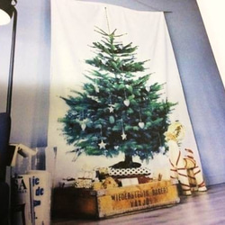 IKEA*イケア*クリスマスツリー＊タペストリーファブリック*北欧 1枚目の画像