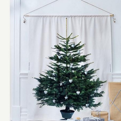 IKEA*イケア*クリスマスツリー＊タペストリーファブリック*北欧 2枚目の画像