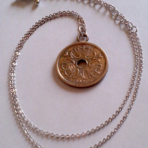 デンマーク硬貨 2クローネ 30枚セット ハートマーク ハンドメイド