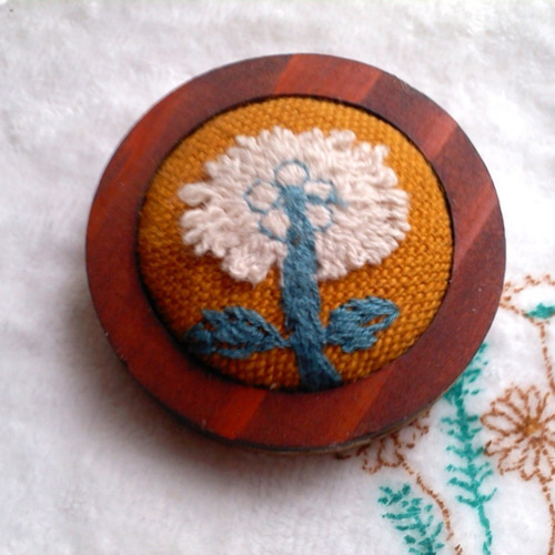 minä perhonen 花モチーフ ブローチ mina perhonen stitch garden