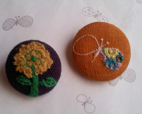 A 458 ブローチミナペルホネンskyfIower ハンドメイド