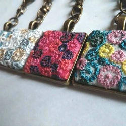 ミナペルホネン生地 beads garden*キーホルダー*キーリング チャーム★ギフト☆プレゼント 7枚目の画像