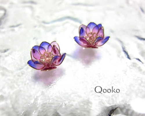 初売り！ハンドメイド✨可憐な蓮の花ピアス❣️ 0_ca5b7bafa45608968f42422fd14f