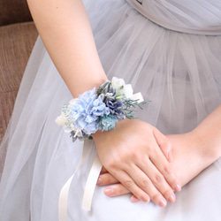 bride * wrist bouquet #130　〔リストブーケ×ブライダル×ヘッドドレス〕 1枚目の画像