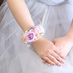 bride * wrist bouquet #128〔リストブーケ×ブライダル×ヘッドドレス〕 1枚目の画像