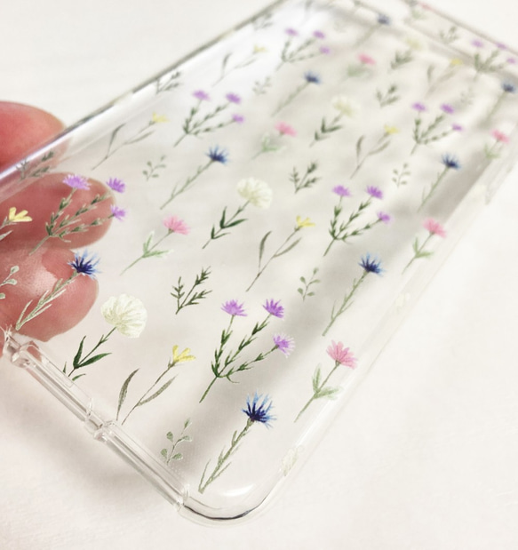 可憐な野花　クリア　スマホケース iPhone12 11Pro アイフォン8 7 6 8枚目の画像