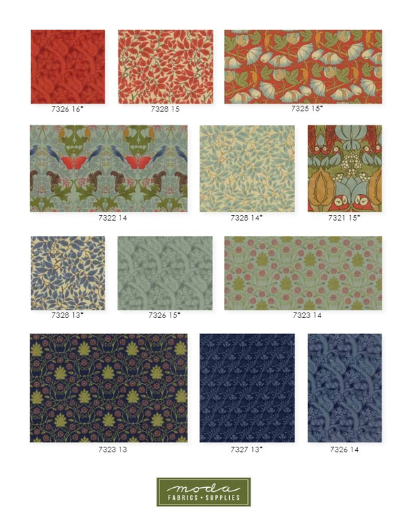 moda「VOYSEY 2018 by V&A」(7328-13(A)/14(B)/15(C)/17(D)/18(E)) 9枚目の画像