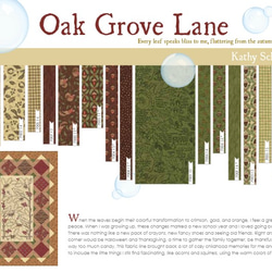 moda「Oak Grove Lane by Kathy Schmitz」7002-13(A)18(B) 5枚目の画像