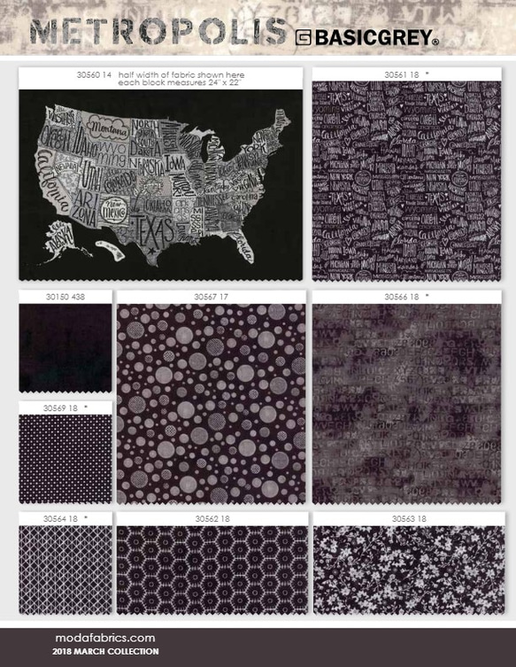 USA  moda 「Metropolis by Basic Grey」 (30561-12(A)16(B)18(C)) 7枚目の画像