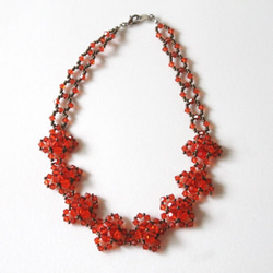 ハンドメイド☆スワロフスキービーズ ネックレス・チョーカー☆ブルー