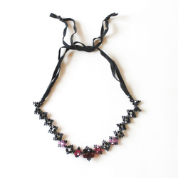 【ハンドメイド】スワロフスキービーズ　ネックレス スワロフスキー ビーズ ネックレス (ソロバン/4mm) 贅沢 カジュアル