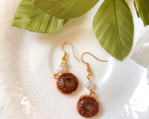 チョコがけドーナツ ピアス/イヤリング ピアス（その他） A＆M 通販