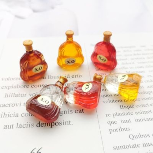 ウイスキー お酒の瓶パーツ 10本 ミニチュアフード レジン封入パーツ