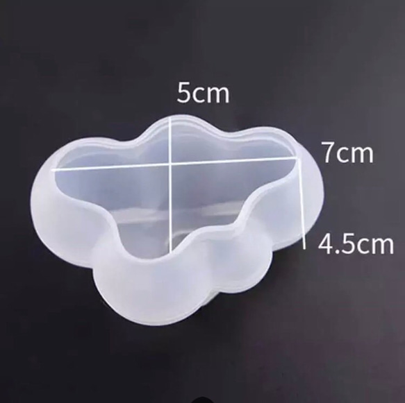13.シリコンモールド 3D 雲型 くも型 クラウド キャンドル ボンボンキャンドル 7枚目の画像