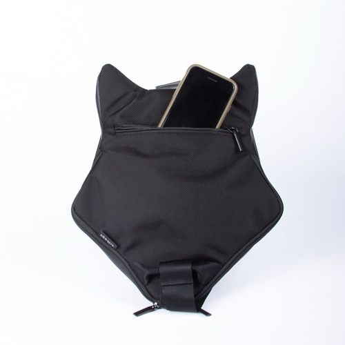 ブラックオオカミ＿ボディバッグ ショルダーバッグ ORIBAGU 通販