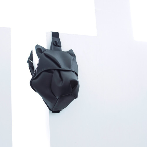 ブラックオオカミ＿ボディバッグ ショルダーバッグ ORIBAGU 通販
