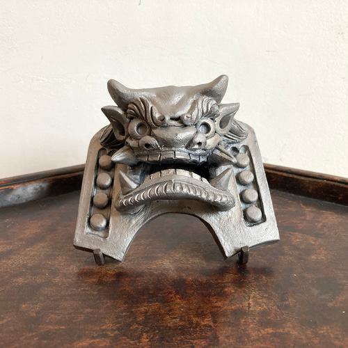 とことんリアルな作り込み【ミニチュア鬼面・鬼瓦】玄関や居間などの魔