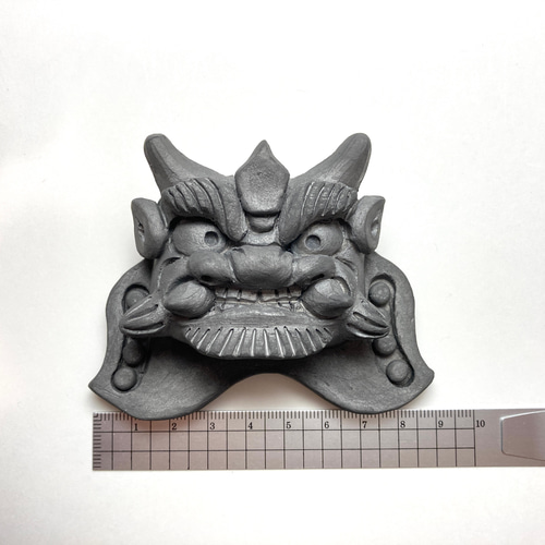 香合　鬼面 香合鬼面