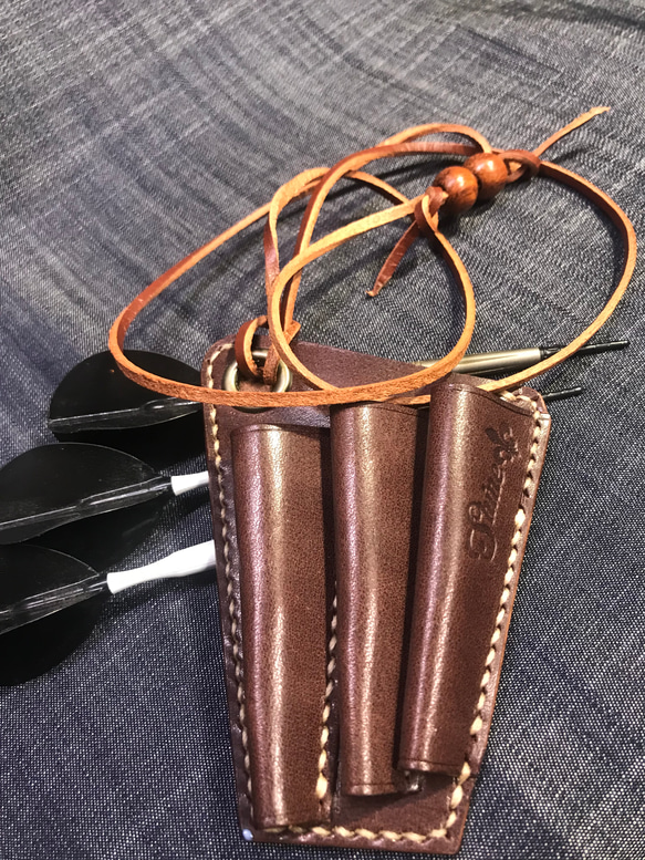 本革ダーツケース 独立収納タイプ 首掛け トーナメント試合仕様 その他