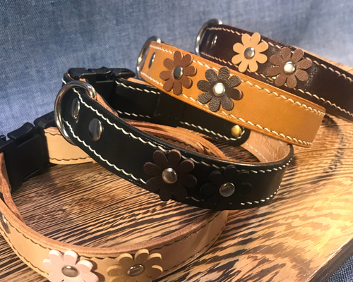 premium leather collar 3色 犬用レザー首輪 RALPH LAUREN（ラルフローレン）レザーカラー / Leather Collar