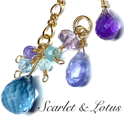 天然石 チャームセット(16kgf) ピアス（その他） Scarlet＆Lotus 通販