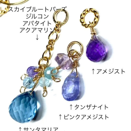 天然石 チャームセット(16kgf) ピアス（その他） Scarlet＆Lotus 通販