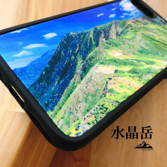 水晶岳 鷲羽岳 黒岳 稜線 iphone スマホケース アウトドア 登山 山 北アルプス 3枚目の画像