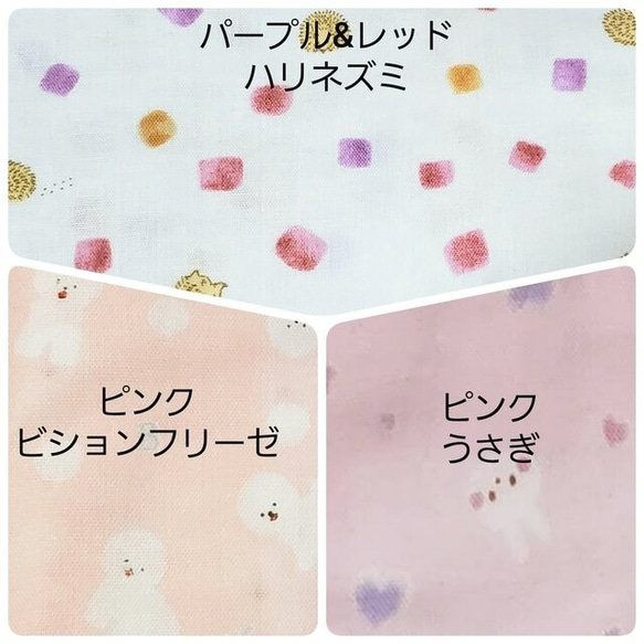 ★送料無料★手刺繍名入れスタイ/よだれかけ～女の子、男の子、裏生地が選べる、360度～ 5枚目の画像