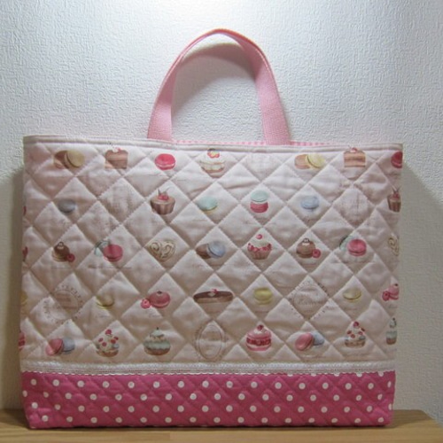 オーダーメイド】入園入学グッズ薄ピンクマカロン柄