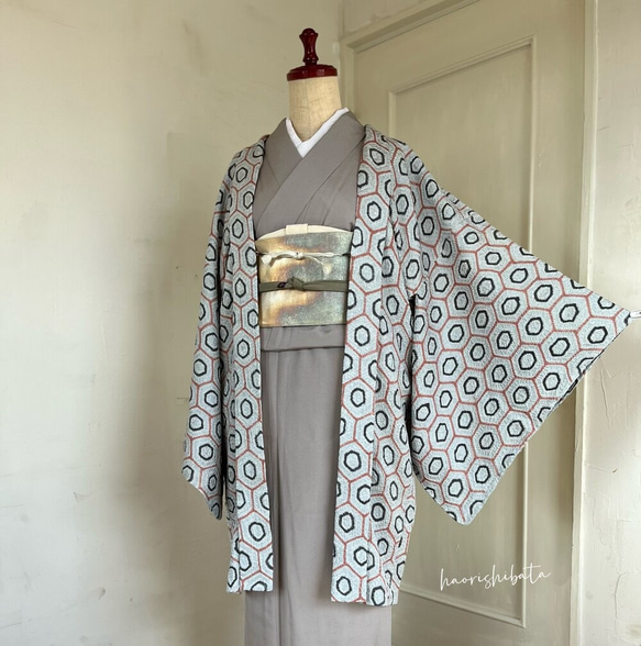 新品 正絹 袷 女物 長羽織 手縫い 着物 haori しば田（お休み） 通販 