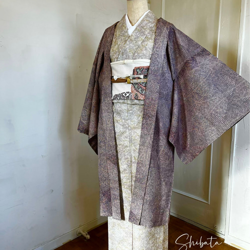 新品 正絹 単衣 女物 長羽織 着物 haori しば田（お休み） 通販