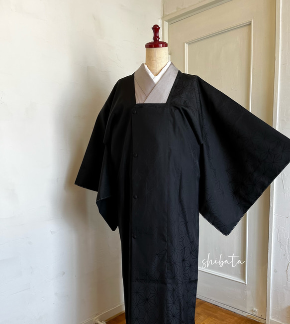 新品 正絹 単衣 女物 雨コート 礼装用 着物 haori しば田（お休み 