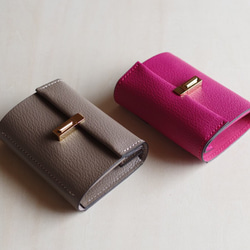 small wallet 【シボ革/ブラック】※次回再入荷未定 三つ折り財布