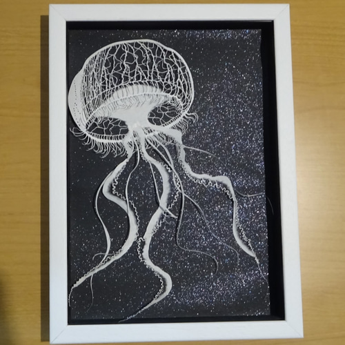 アート　半立体イラストレーション 半立体切り絵】「光」 切り絵 saitoHiromi 通販 10707202
